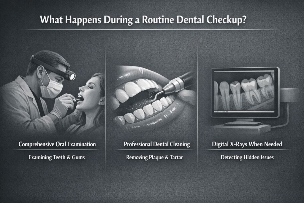 What Happens During a Routine Dental Checkup?